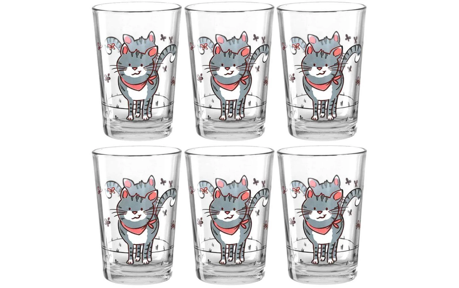 Montana Trinkglas Für Kinder Katze 210 Ml, 6 Stück, Transparent - Trinkgläser 1 Montana Trinkglas Für Kinder Katze 210 Ml, 6 Stück, Transparent - Trinkgläser