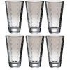 Leonardo Trinkglas Optic Pastell 300 Ml, 6 Stück, Grau - Trinkgläser