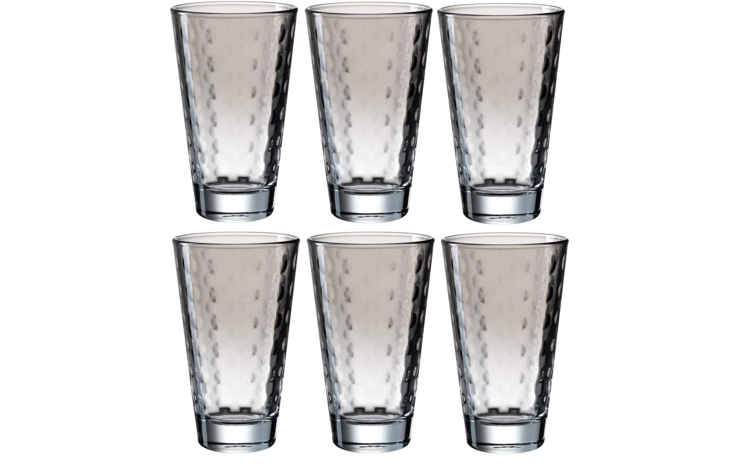 Leonardo Trinkglas Optic Pastell 300 Ml, 6 Stück, Grau - Trinkgläser 1 Leonardo Trinkglas Optic Pastell 300 Ml, 6 Stück, Grau - Trinkgläser