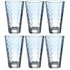 Leonardo Trinkglas Optic Pastell 300 Ml, 6 Stück, Blau - Trinkgläser