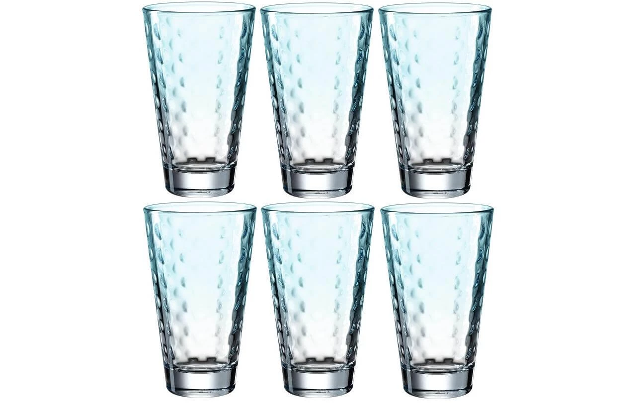 Leonardo Trinkglas Optic Pastell 300 Ml, 6 Stück, Mint - Trinkgläser 1 Leonardo Trinkglas Optic Pastell 300 Ml, 6 Stück, Mint - Trinkgläser