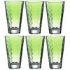 Leonardo Trinkglas Optic Pastell 300 Ml, 6 Stück, Grün - Trinkgläser