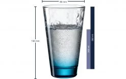 Leonardo Trinkglas Optic 300 Ml, 6 Stück, Blau - Trinkgläser -Gläser Verkaufsgeschäft 1204303 3 5