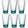 Leonardo Trinkglas Optic 300 Ml, 6 Stück, Türkis - Trinkgläser