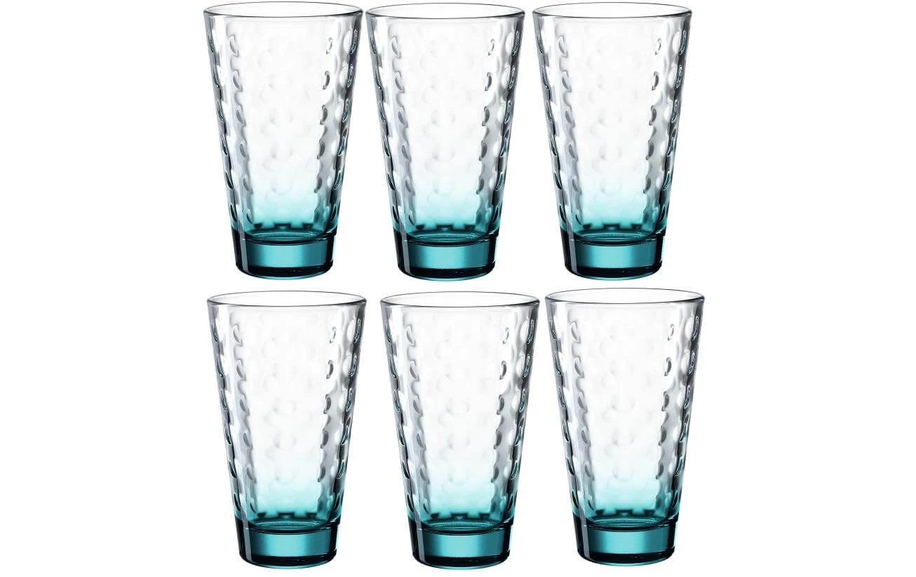 Leonardo Trinkglas Optic 300 Ml, 6 Stück, Türkis - Trinkgläser 1 Leonardo Trinkglas Optic 300 Ml, 6 Stück, Türkis - Trinkgläser