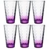 Leonardo Trinkglas Optic 300 Ml, 6 Stück, Violett - Trinkgläser
