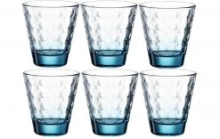 Leonardo Trinkglas Optic 215 Ml, 6 Stück, Blau - Trinkgläser