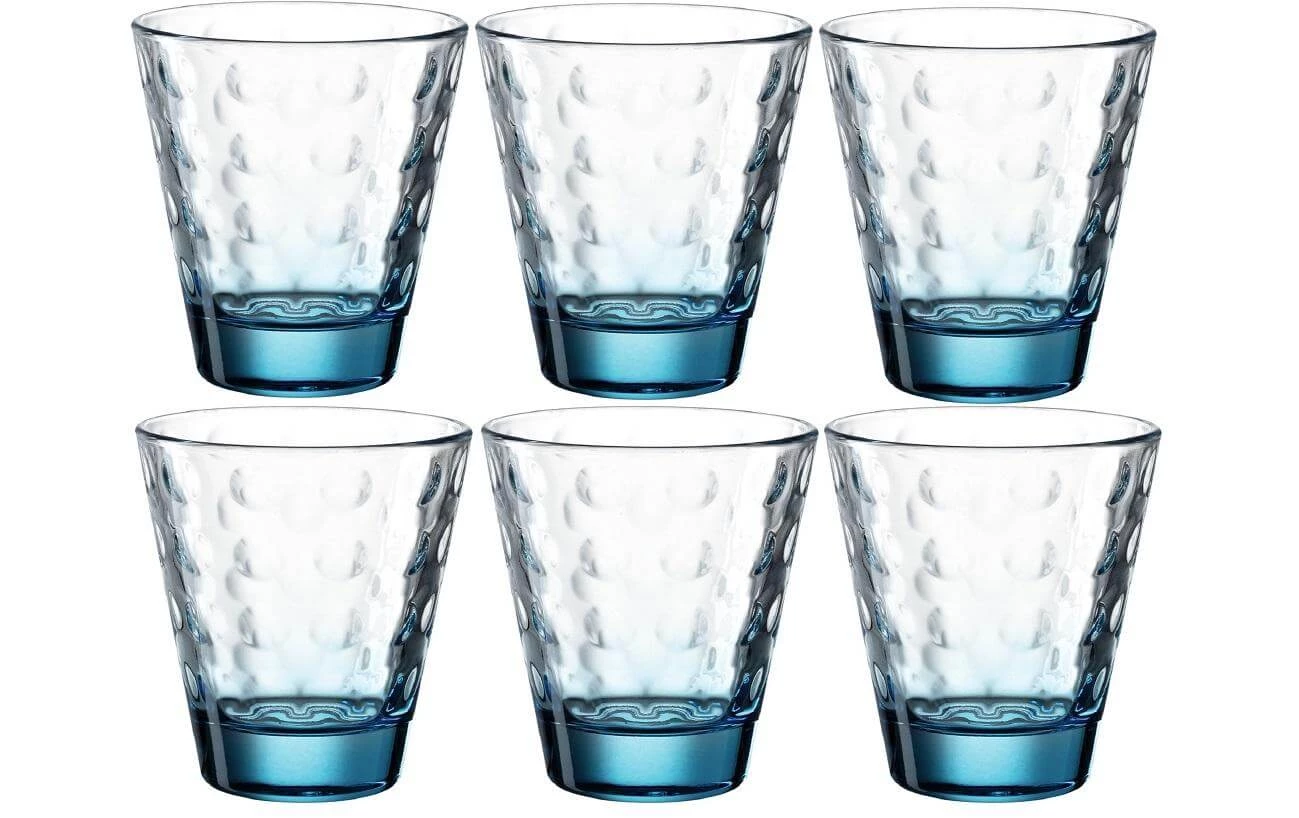 Leonardo Trinkglas Optic 215 Ml, 6 Stück, Blau - Trinkgläser 1 Leonardo Trinkglas Optic 215 Ml, 6 Stück, Blau - Trinkgläser