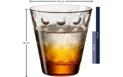 Leonardo Trinkglas Optic 215 Ml, 6 Stück, Orange - Trinkgläser -Gläser Verkaufsgeschäft 1204312 3 5