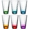 Leonardo Trinkglas Optic 300 Ml, 6 Stück, Mehrfarbig - Trinkgläser