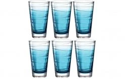 Leonardo Trinkglas Vario Struttura 280 Ml, 6 Stück, Blau - Trinkgläser