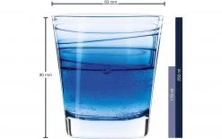 Leonardo Trinkglas Vario Struttura 250 Ml, 6 Stück, Blau - Trinkgläser -Gläser Verkaufsgeschäft 1204325 3 5