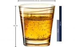 Leonardo Trinkglas Vario Struttura 250 Ml, 6 Stück, Orange - Trinkgläser -Gläser Verkaufsgeschäft 1204328 3 5