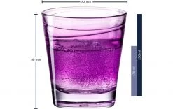 Leonardo Trinkglas Vario Struttura 250 Ml, 6 Stück, Violett - Trinkgläser -Gläser Verkaufsgeschäft 1204330 3 5
