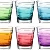 Leonardo Trinkglas Vario Struttura 250 Ml, 6 Stück, Mehrfarbig - Trinkgläser