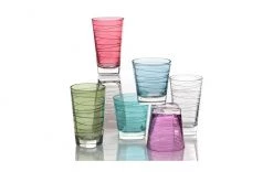 Leonardo Trinkglas Vario Struttura 250 Ml, 6 Stück, Mehrfarbig - Trinkgläser -Gläser Verkaufsgeschäft 1204331 3 5