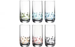 Leonardo Trinkglas Daily 330 Ml, 6 Stück, Mehrfarbig - Trinkgläser