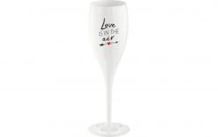 Koziol Sektglas Superglas Love Is In The Air 100 Ml, 1 Stück, Weiss - Sektgläser