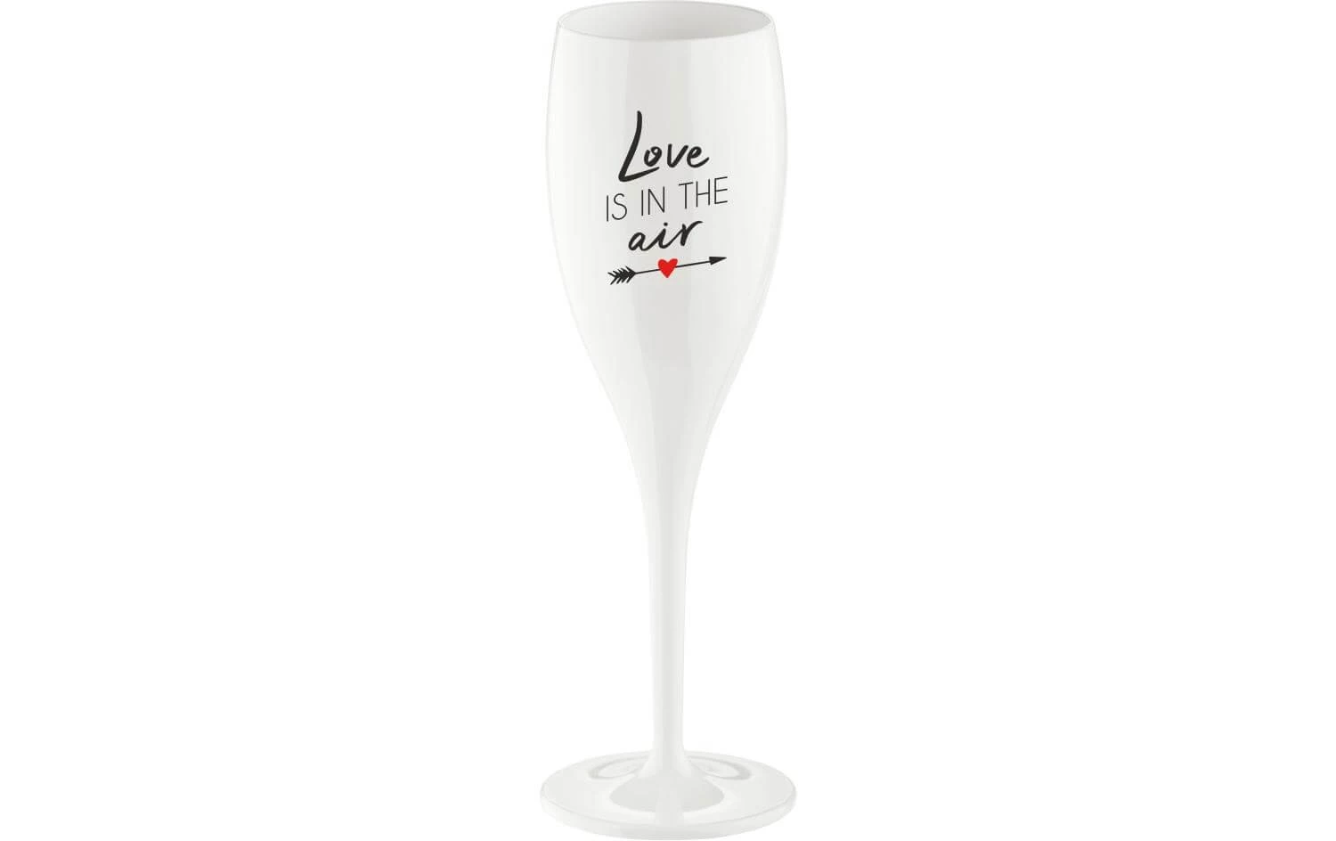 Koziol Sektglas Superglas Love Is In The Air 100 Ml, 1 Stück, Weiss - Sektgläser 1 Koziol Sektglas Superglas Love Is In The Air 100 Ml, 1 Stück, Weiss - Sektgläser