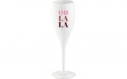 Koziol Sektglas Superglas Oh La La 100 Ml, 1 Stück, Weiss - Sektgläser