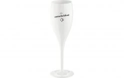 Koziol Sektglas Superglas Du Entscheidest 100 Ml, 1 Stück, Weiss - Sektgläser