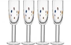 Leonardo Sektglas Fiori 180 Ml, 4 Stück, Transparent - Sektgläser