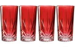 Leonardo Longdrinkglas Capri 390 Ml, 4 Stück, Rot - Cocktailgläser