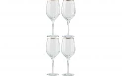 Lene Bjerre Rotweinglas Claudine 580 Ml, 4 Stück, Transparent - Weingläser