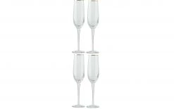 Lene Bjerre Sektglas Claudine 210 Ml, 4 Stück, Transparent - Sektgläser