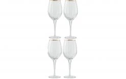 Lene Bjerre Weissweinglas Claudine 450 Ml, 4 Stück, Transparent - Weingläser