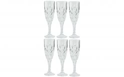 Lene Bjerre Champagnerglas Cristel 210 Ml, 6 Stück, Transparent - Sektgläser