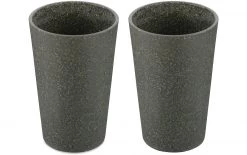 Koziol Trinkbecher Connect L 350 Ml, 2 Stück, Grau - Trinkgläser