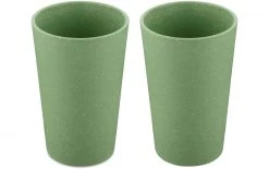 Koziol Trinkbecher Connect L 350 Ml, 2 Stück, Grün - Trinkgläser