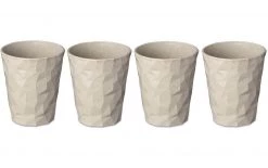 Koziol Trinkbecher Club No. 2 250 Ml, 4 Stück, Sand - Trinkgläser