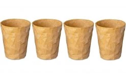 Koziol Trinkbecher Club No. 2 250 Ml, 4 Stück, Beige - Trinkgläser