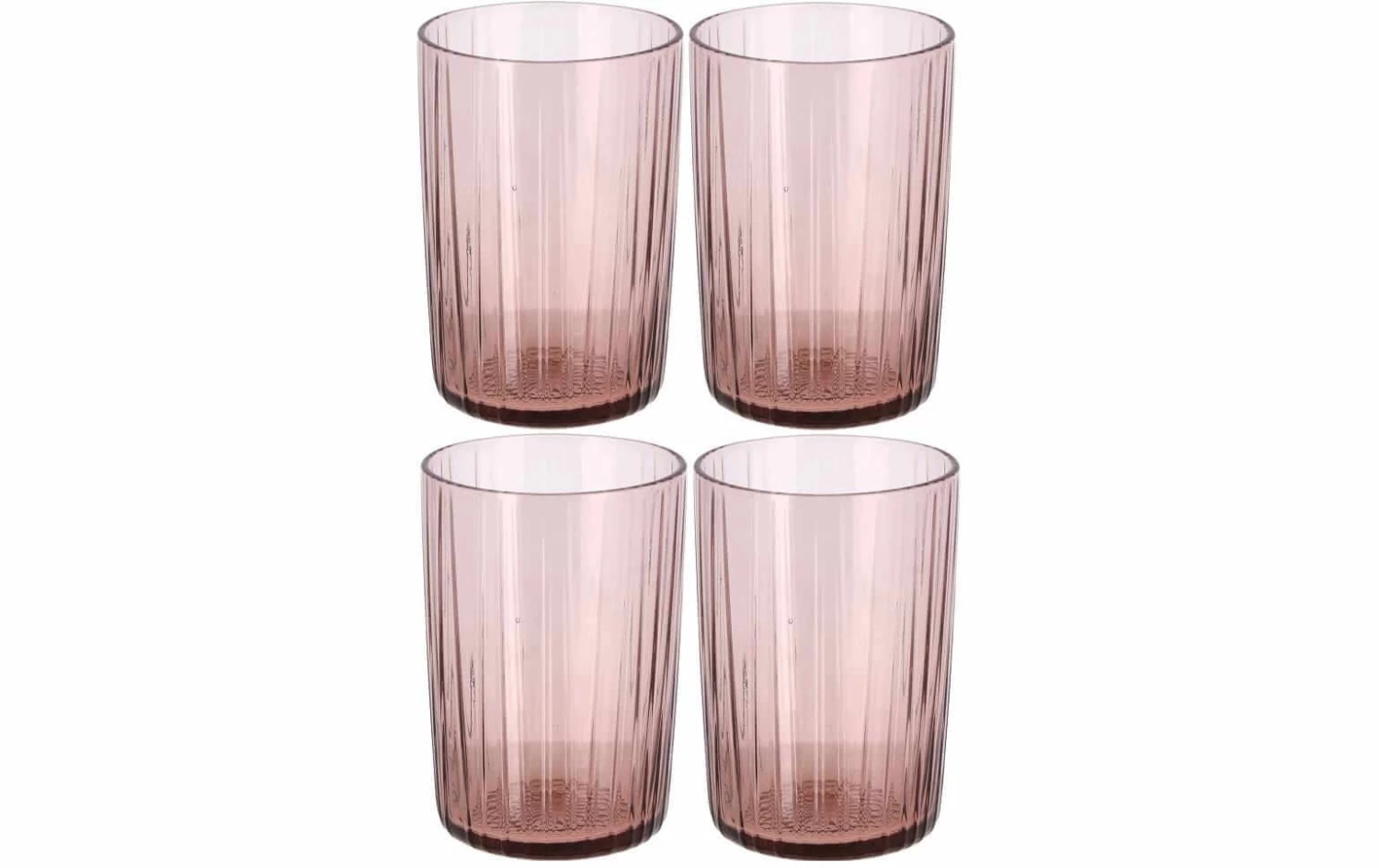 Bitz Trinkglas Kusintha 280 Ml, 4 Stück, Pink - Trinkgläser 1 Bitz Trinkglas Kusintha 280 Ml, 4 Stück, Pink - Trinkgläser