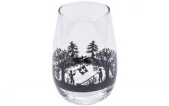 Kadastar Trinkglas Bergchilbi 400 Ml, 1 Stück, Schwarz/Transparent - Trinkgläser