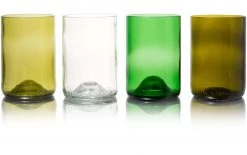 Rebottled Trinkglas 330 Ml, 4 Stück, Mehrfarbig - Trinkgläser