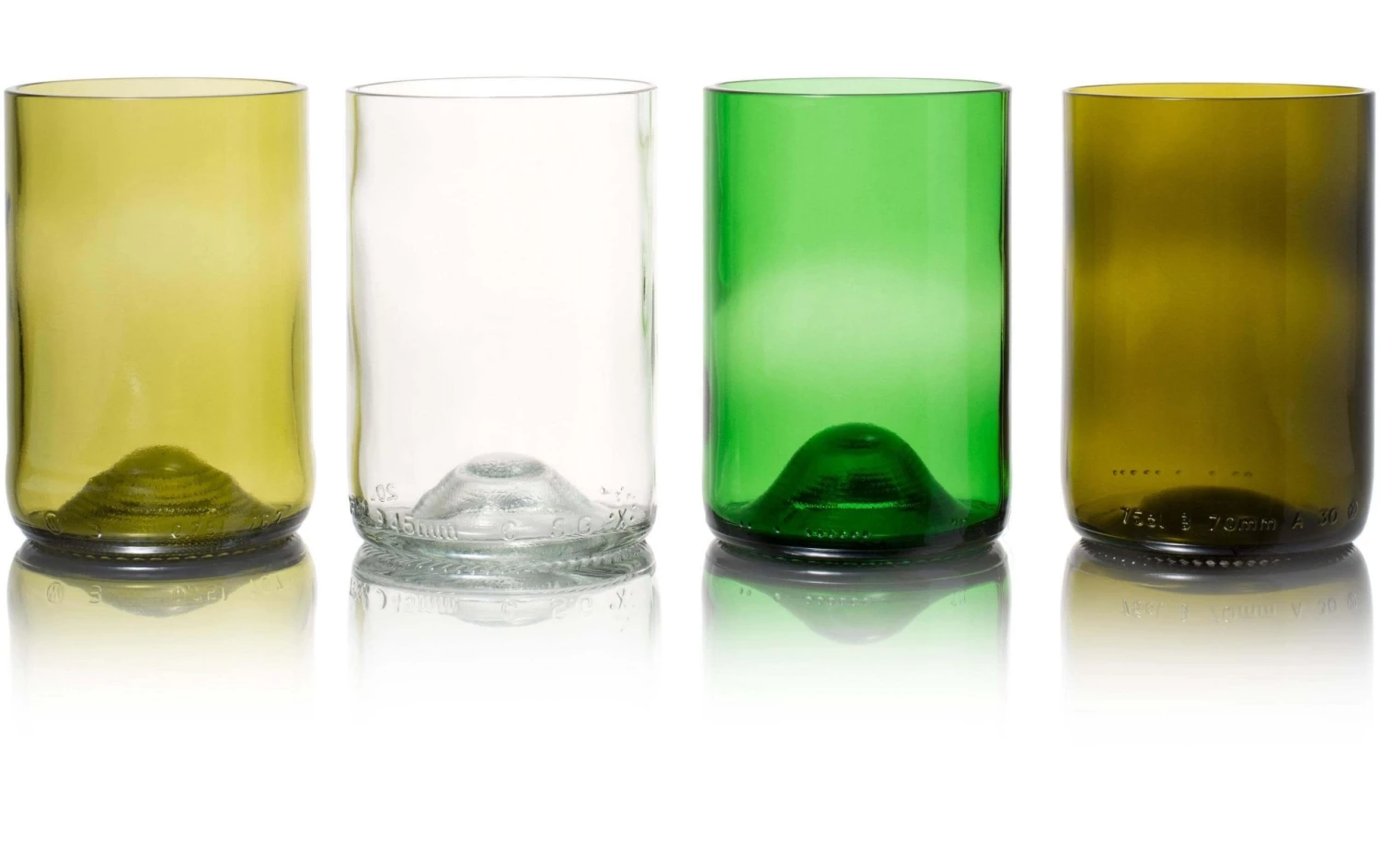 Rebottled Trinkglas 330 Ml, 4 Stück, Mehrfarbig - Trinkgläser 1 Rebottled Trinkglas 330 Ml, 4 Stück, Mehrfarbig - Trinkgläser