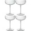 Luigi Bormioli Champagnerglas Optica 300 Ml, 4 Stück, Transparent - Sektgläser