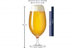 Leonardo Bierglas Cheers 330 Ml, 6 Stück, Transparent - Biergläser -Gläser Verkaufsgeschäft 429833 3 5