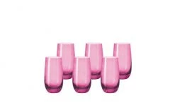 Leonardo Trinkglas Sora 390 Ml, 6 Stück, Pink - Trinkgläser