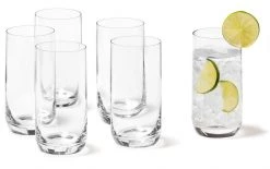 Leonardo Longdrinkglas Daily 330 Ml, 6 Stück, Transparent - Cocktailgläser
