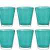 Leonardo Trinkglas Burano Laguna 330 Ml, 6 Stück, Türkis - Trinkgläser