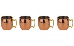 Paderno Shotbecher Moscow Mule Mini 60 Ml, 4 Stück, Kupfer - Cocktailgläser