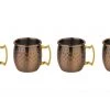 Paderno Shotbecher Moscow Mule Mini 60 Ml, 4 Stück, Messing - Cocktailgläser